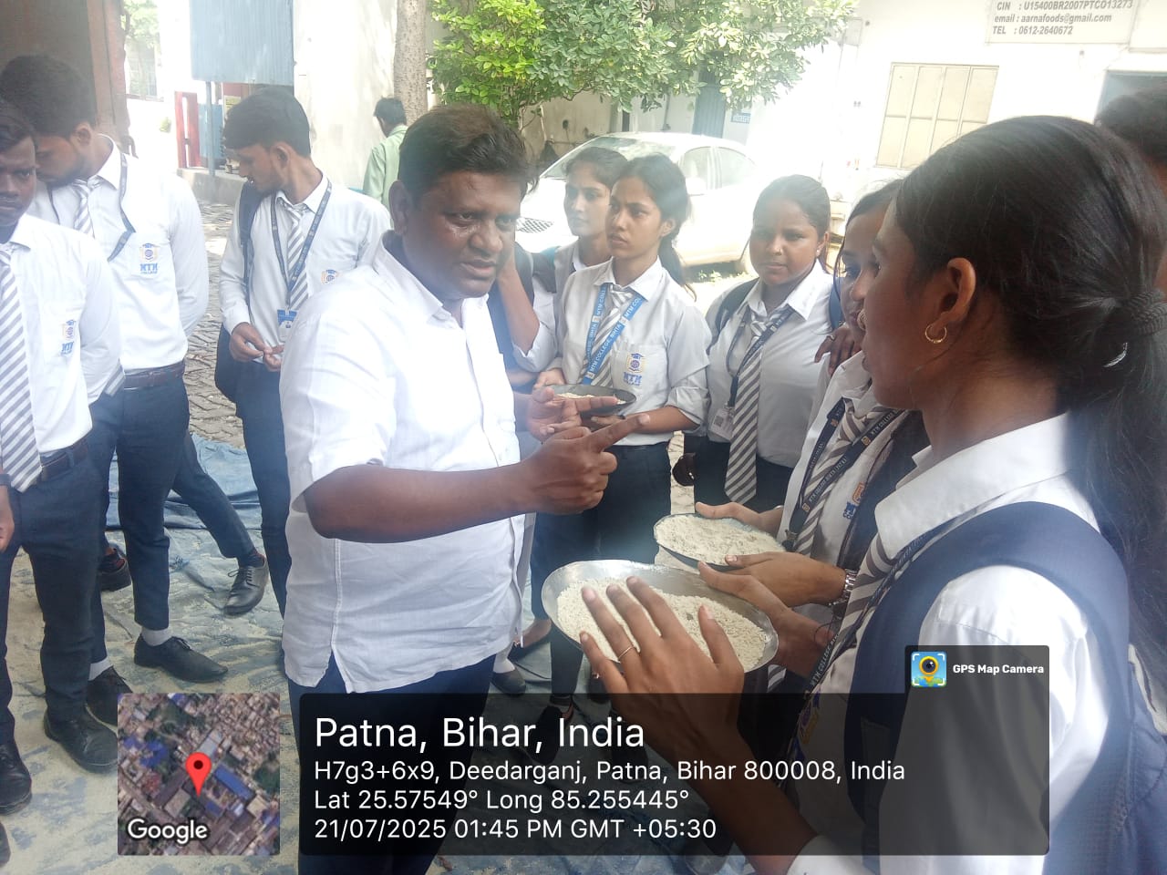 Industrial Visit at AARNA FOODS PVT. LTD. on 21 July 2025